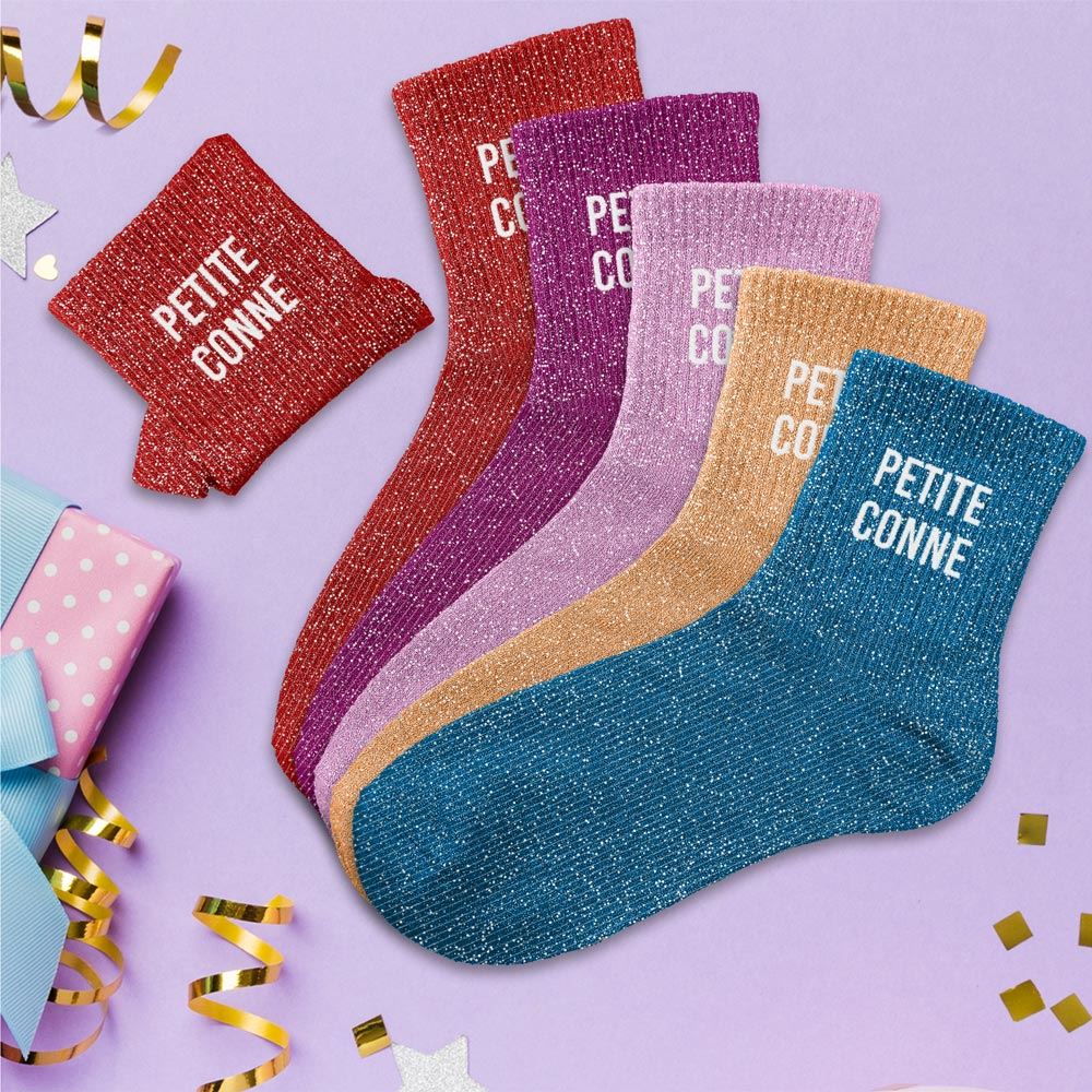 Chaussettes paillettes petite conne 5mods /15pcs