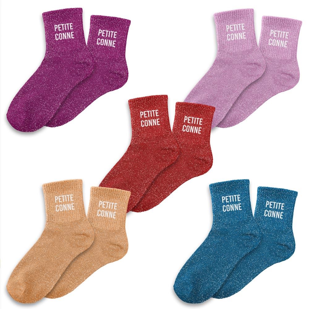 Chaussettes paillettes petite conne 5mods /15pcs