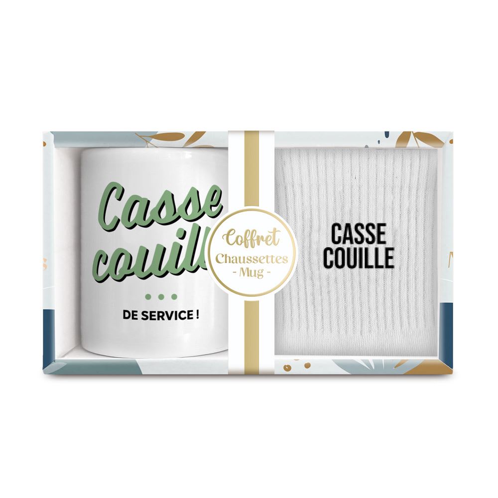 Coffret mug chaussettes homme casse-couille
