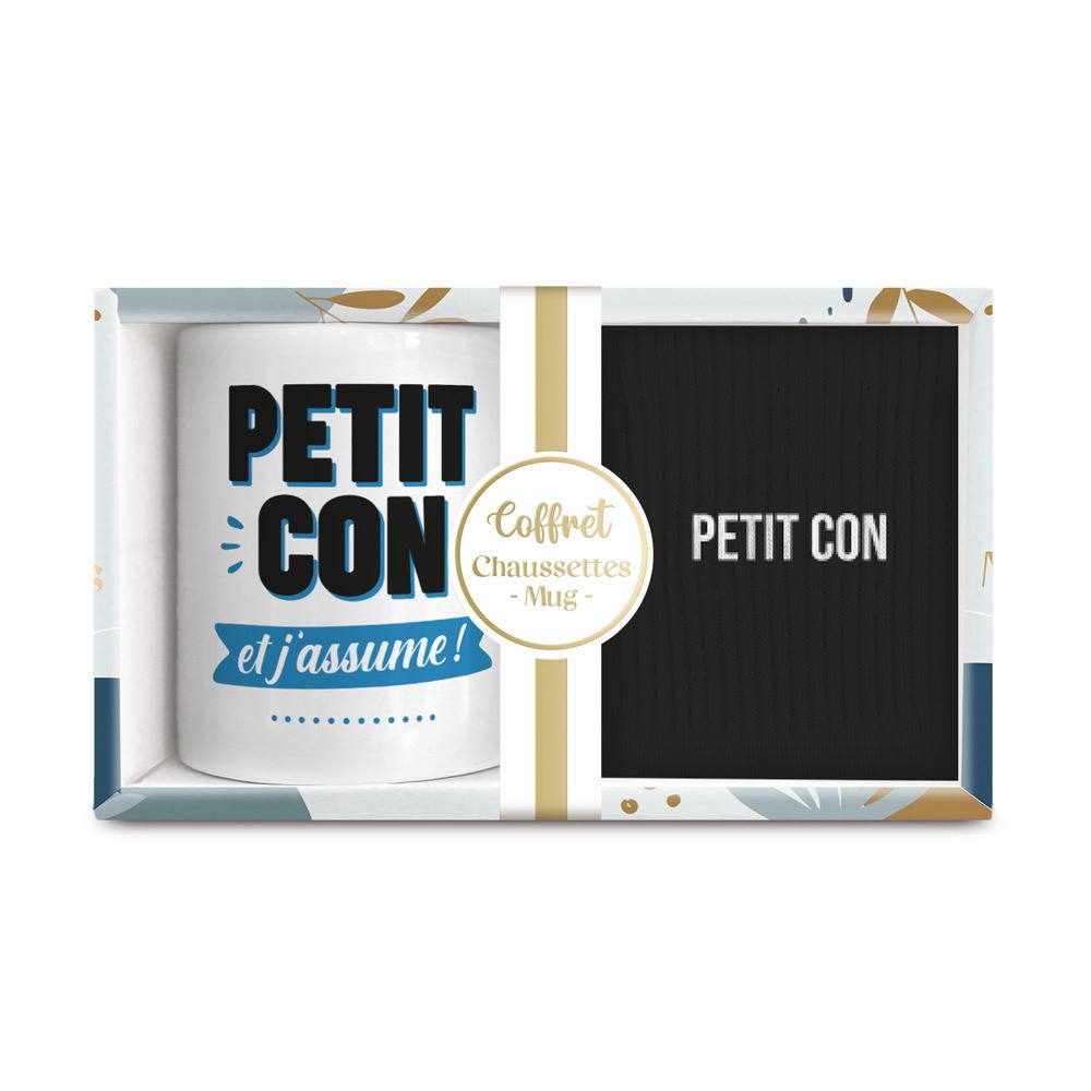 Coffret mug chaussettes homme petit con
