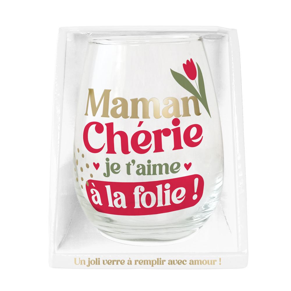 Verre rond maman cherie d amour