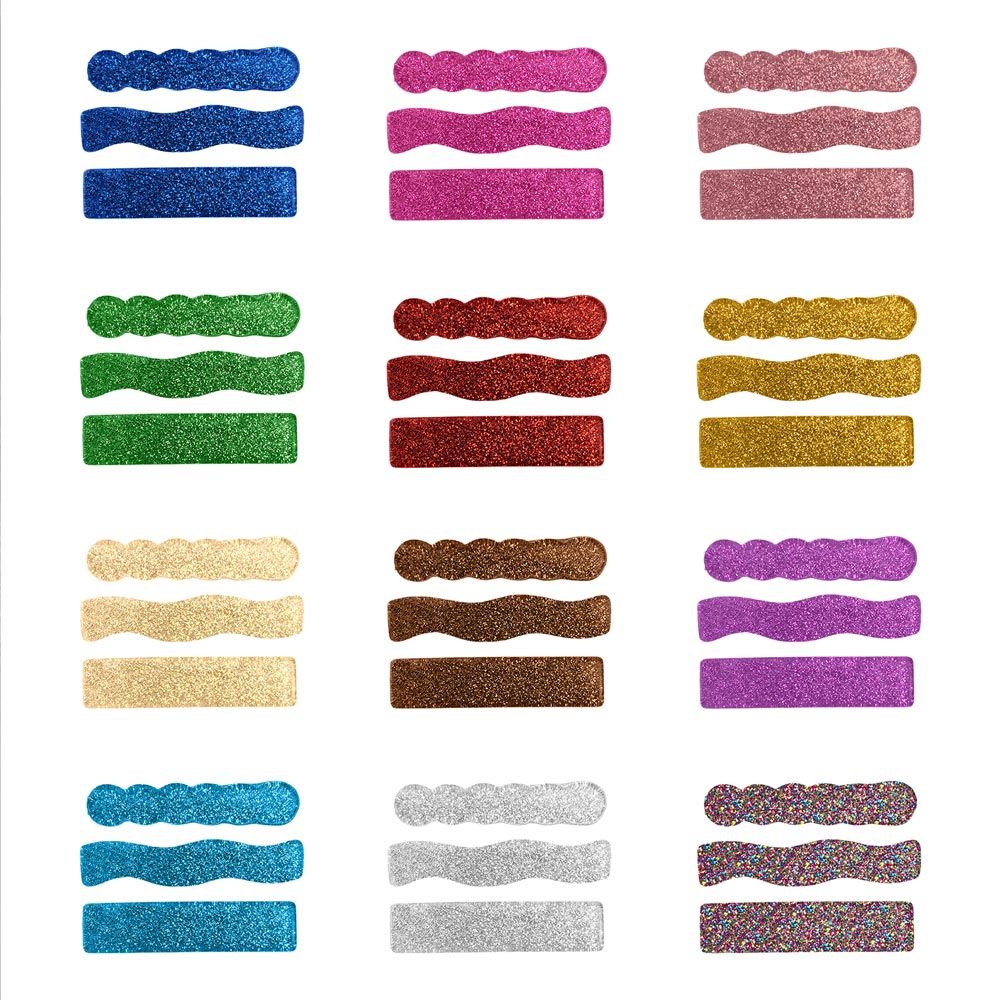 Display barrettes a paillettes 3pcs
