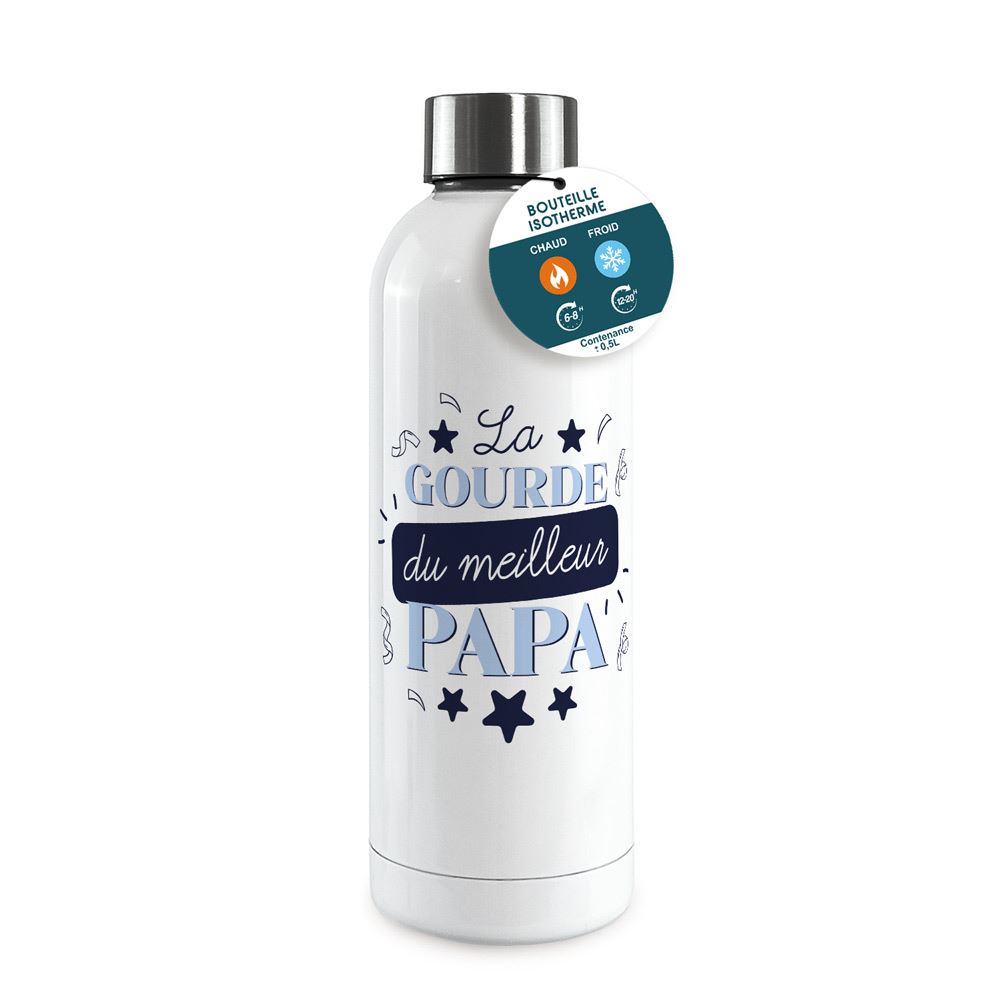 Gourde isotherme large meilleur papa