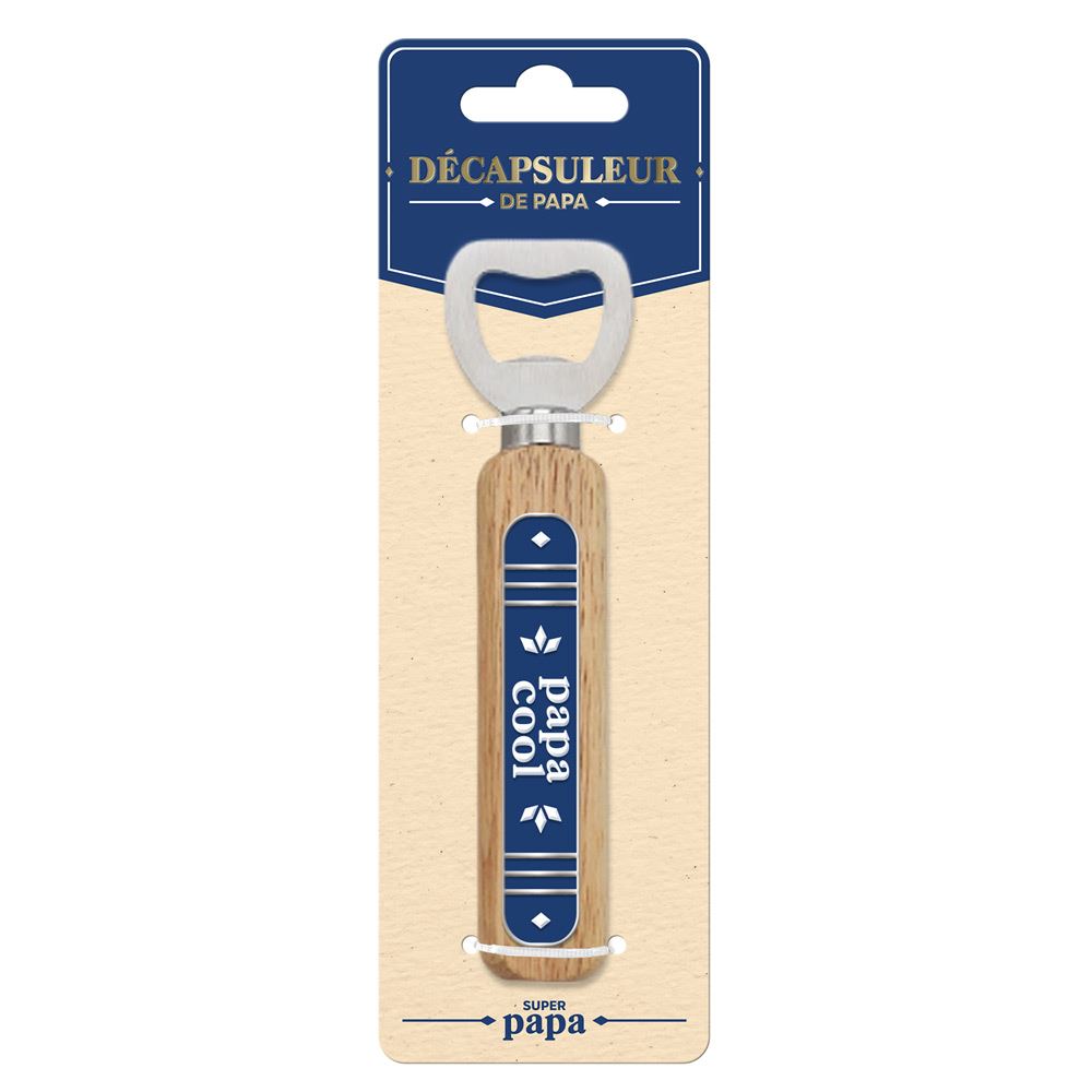 Decapsuleur bois papa cool