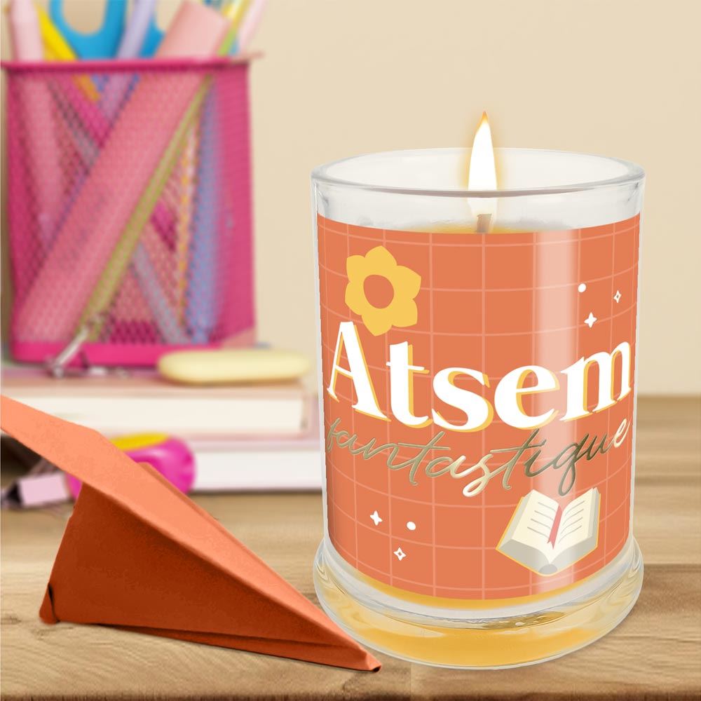 Bougie verre vanille atsem fantastique
