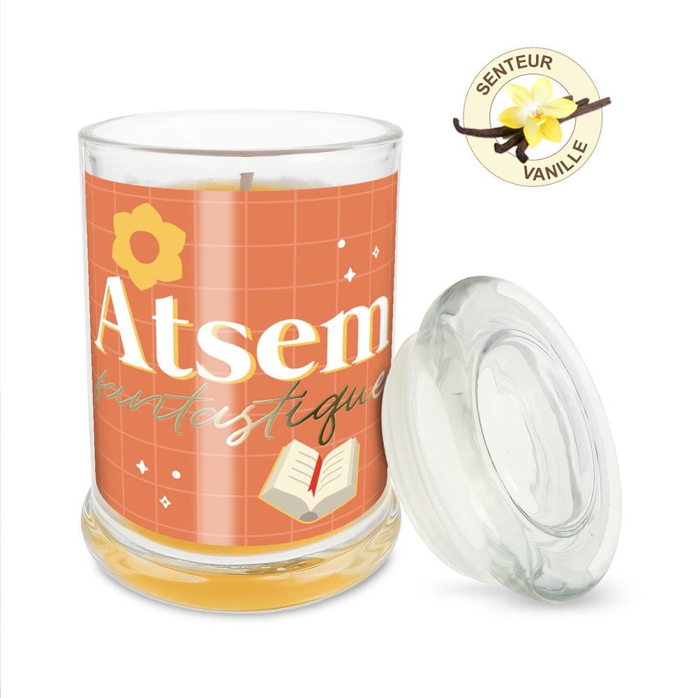 Bougie verre vanille atsem fantastique
