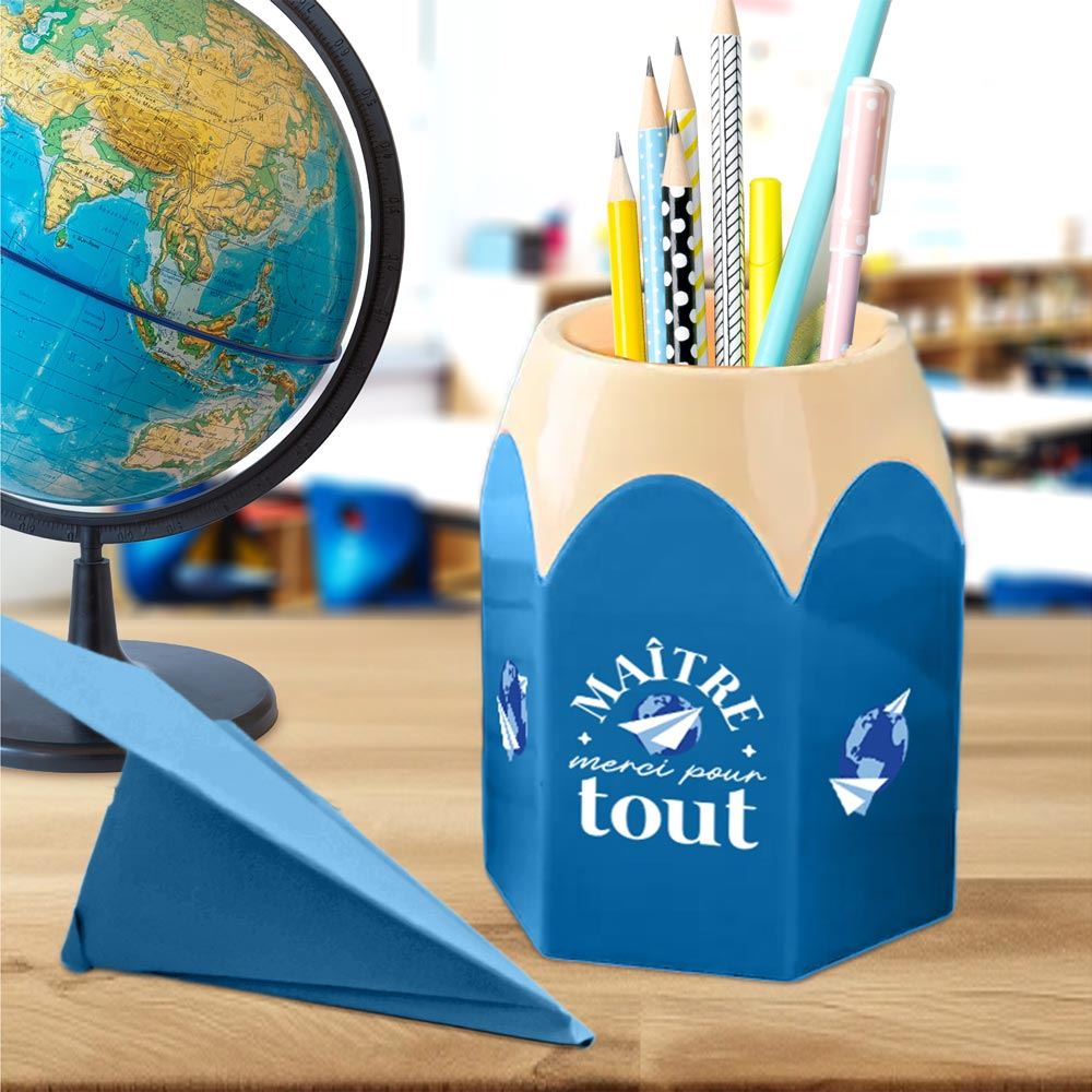 Pot a crayon forme crayon maitre merci pour tout
