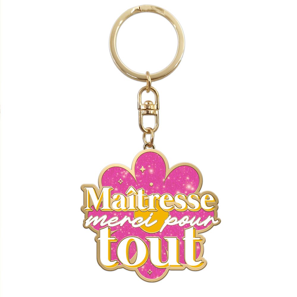 Porte-cles maitresse merci pour tout