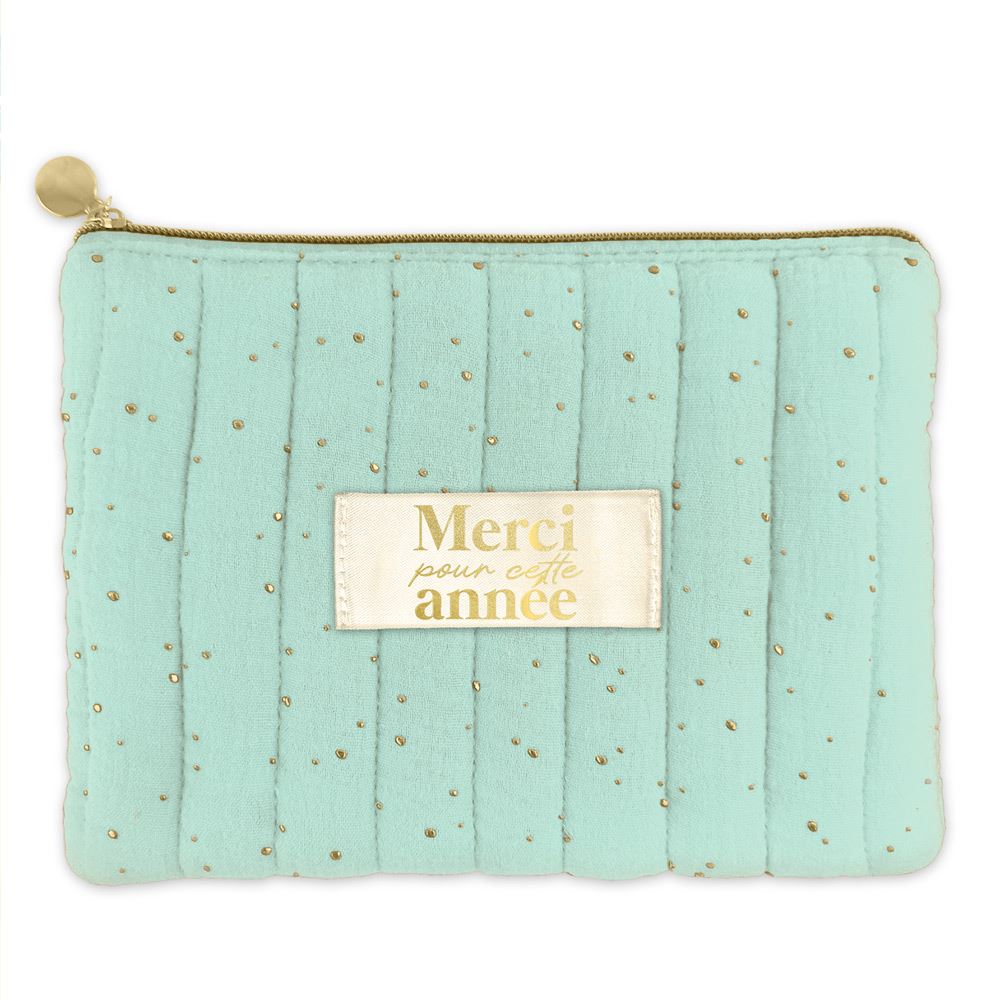 Pochette gaze de coton merci pour cette annee

