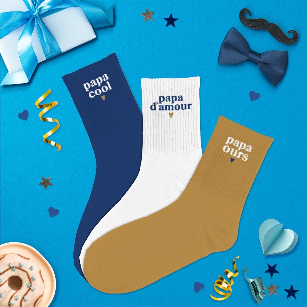 Assortiment 3 chaussettes papa