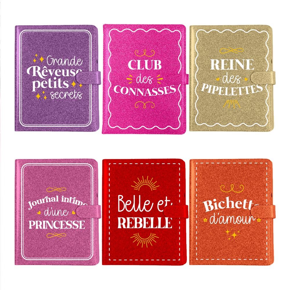 Display carnets paillettes 6mods
