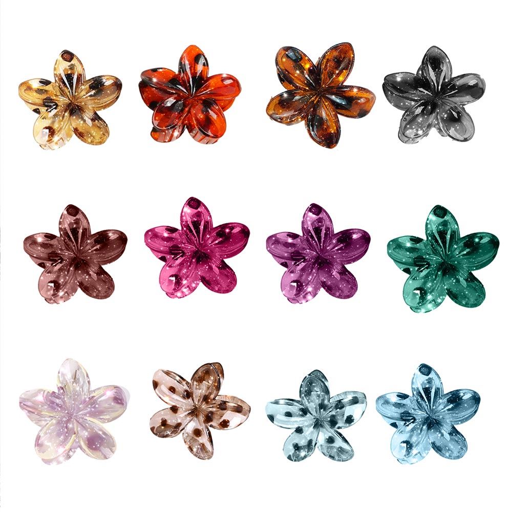 Display pince cheveux fleurs paillettes leopard