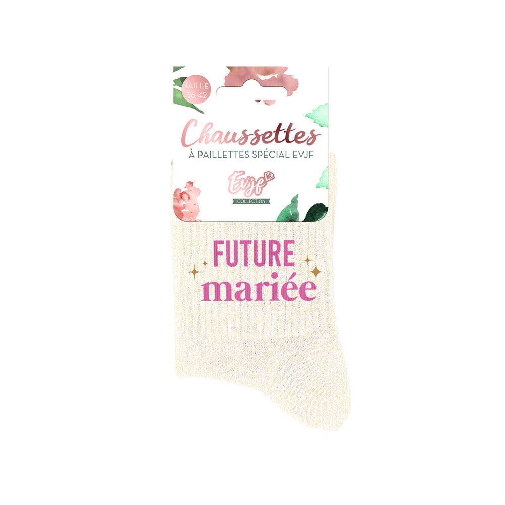 Chaussettes evjf a paillettes 
