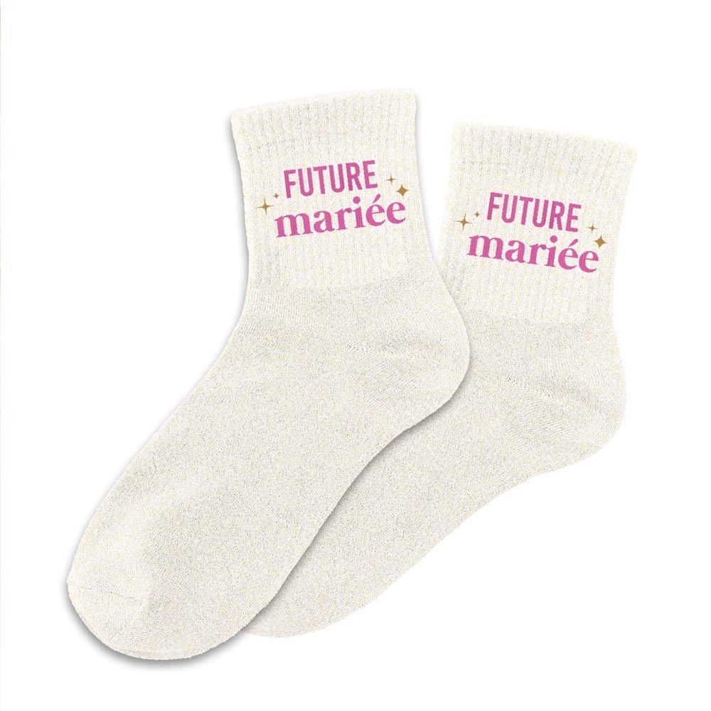 Chaussettes evjf a paillettes 
