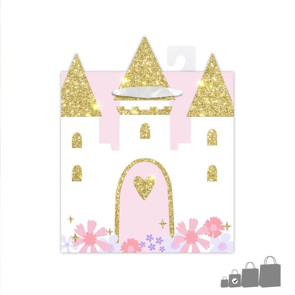 Pochette cadeau enfant chÂteau princesse pm
