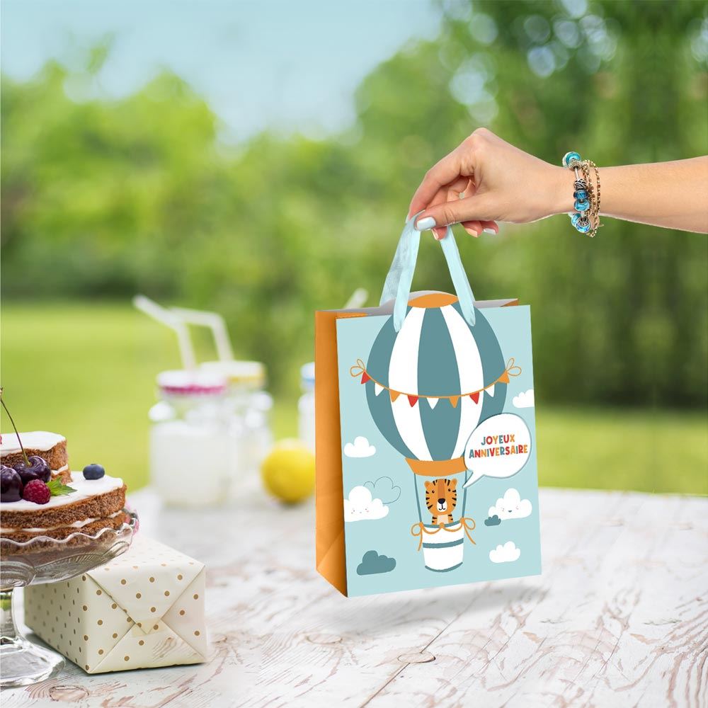 Pochette cadeau anniversaire enfant tigre pm
