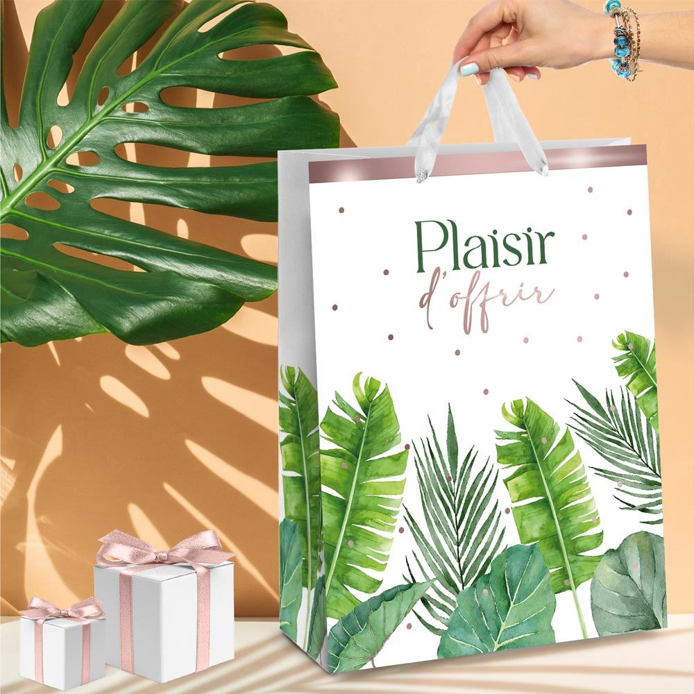 Pochette cadeau plaisir d offrir tropical gm
