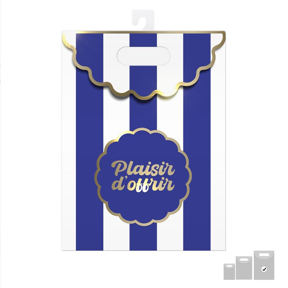 Pochette cadeau rabat plaisir d'offrir gm