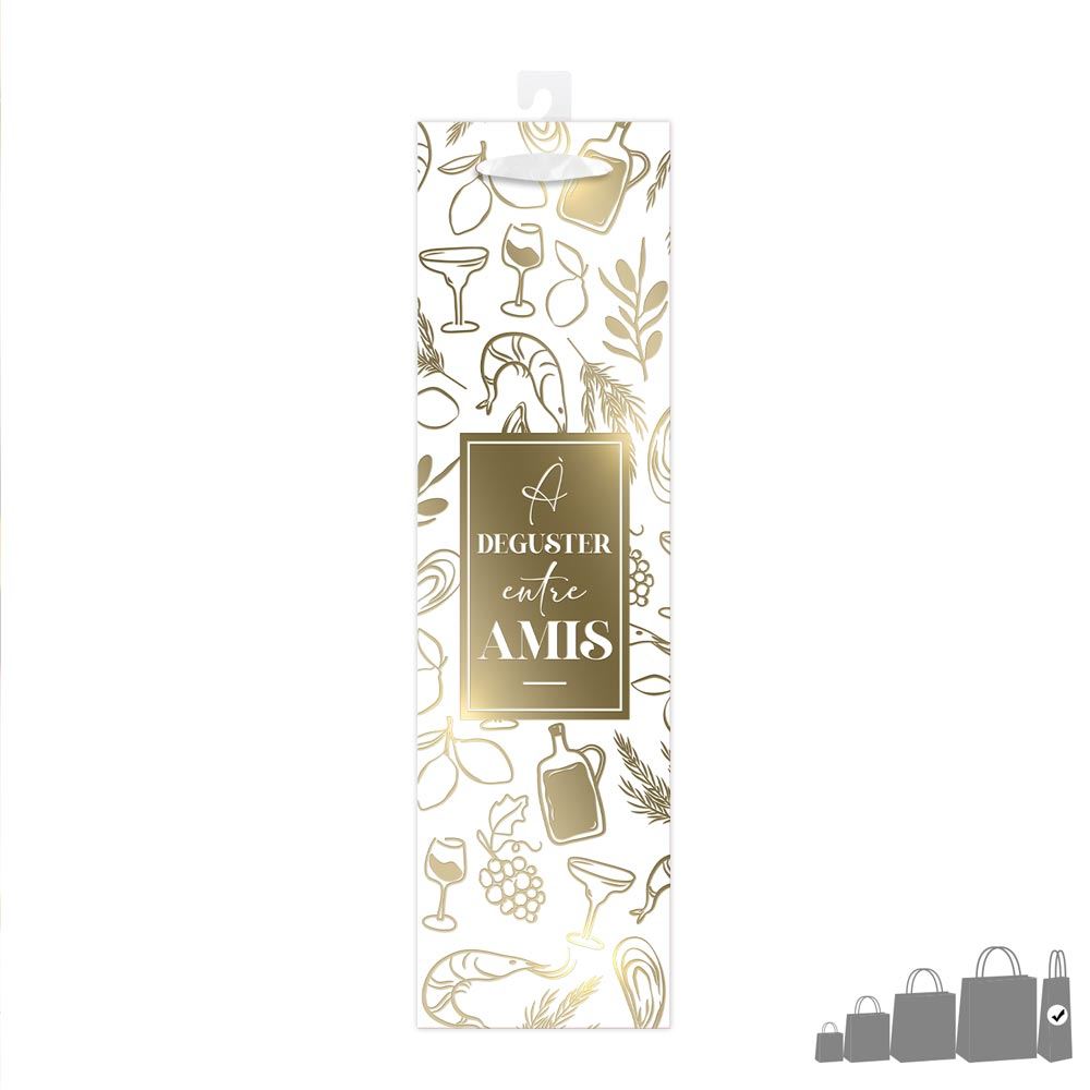 Pochette cadeau vin a deguster entre amis
