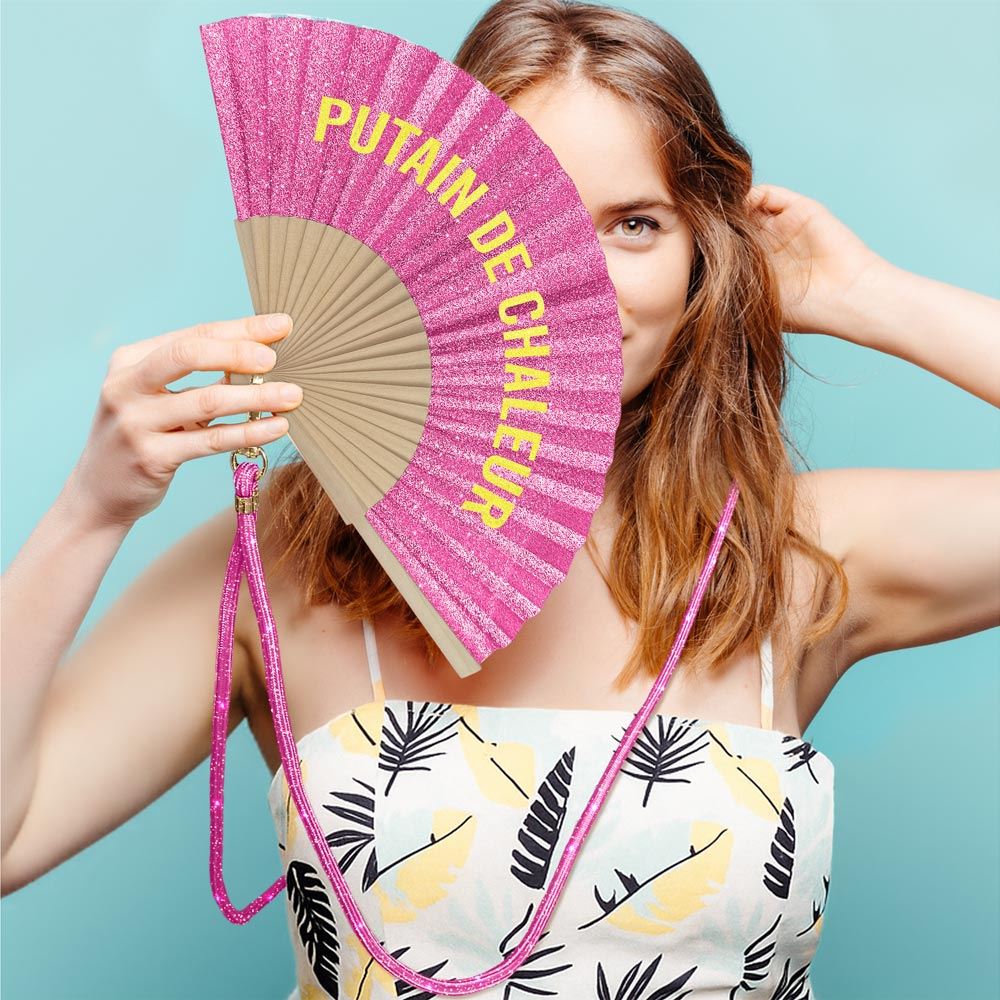 Display eventails paillettes textes 8mods /32pcs