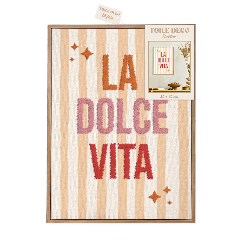Toile tuftee la dolce vita