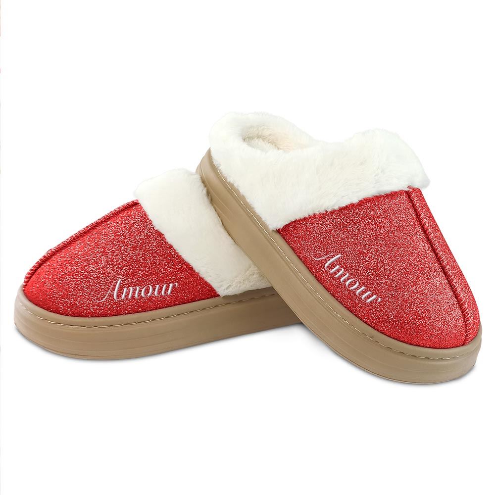 Chaussons a paillettes amour t36-37/38-39