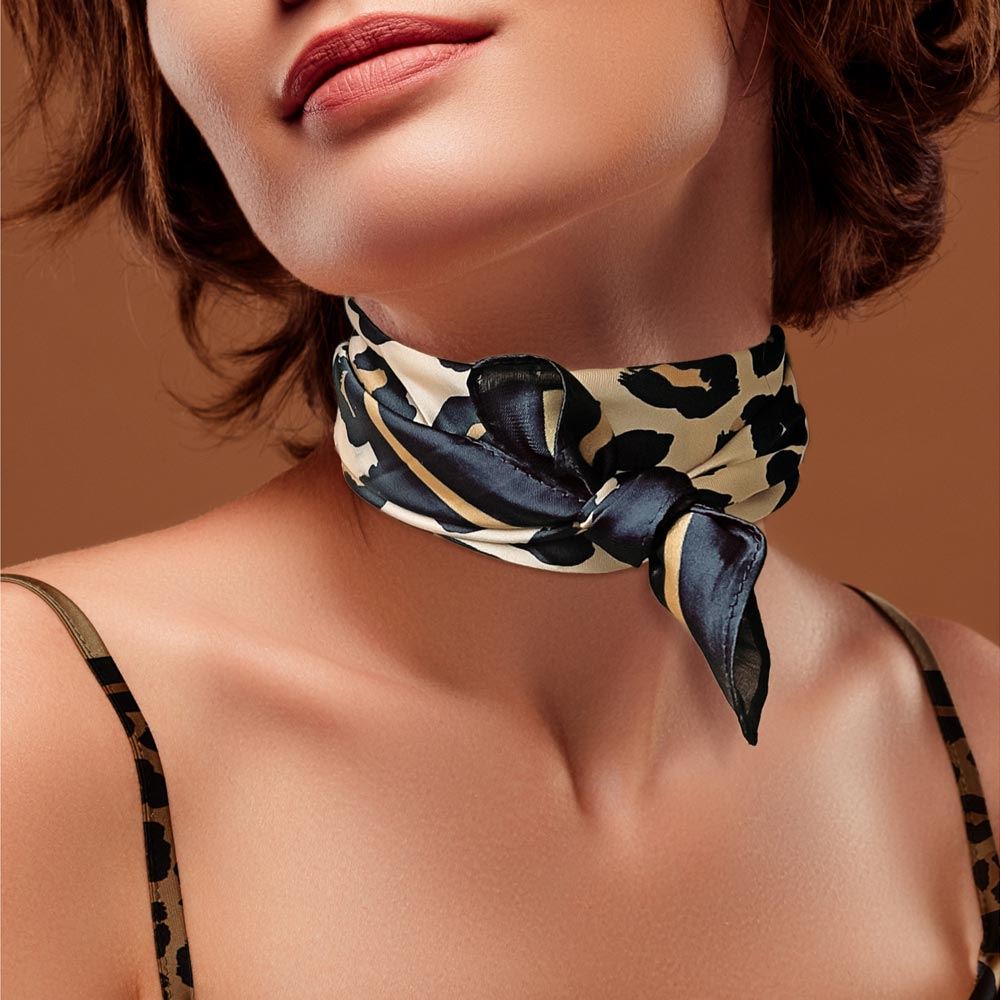 Foulard leopard