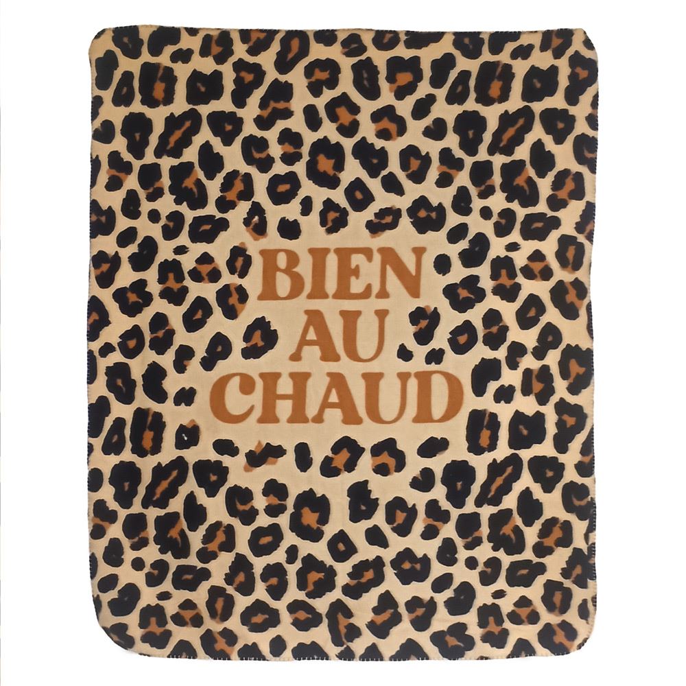 Plaid leopard bien au chaud