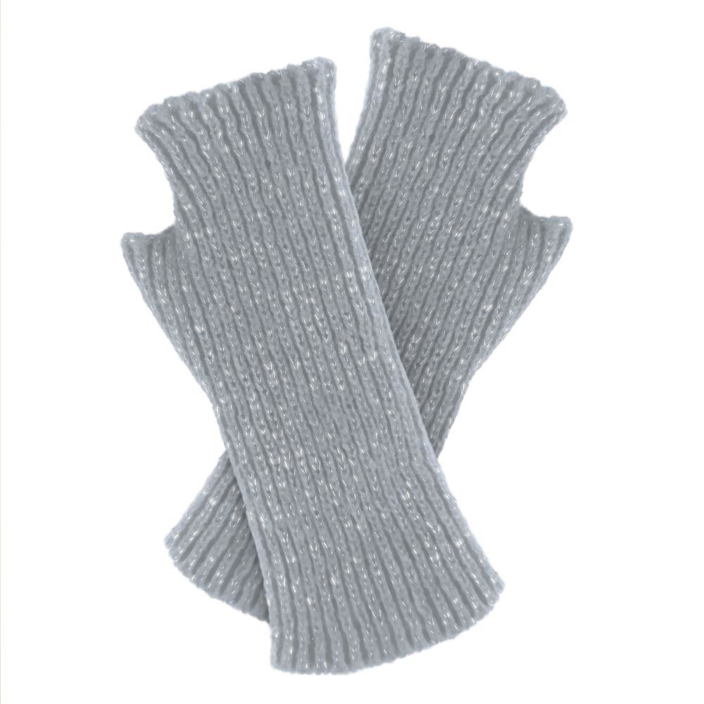 Mitaines hiver a paillettes gris