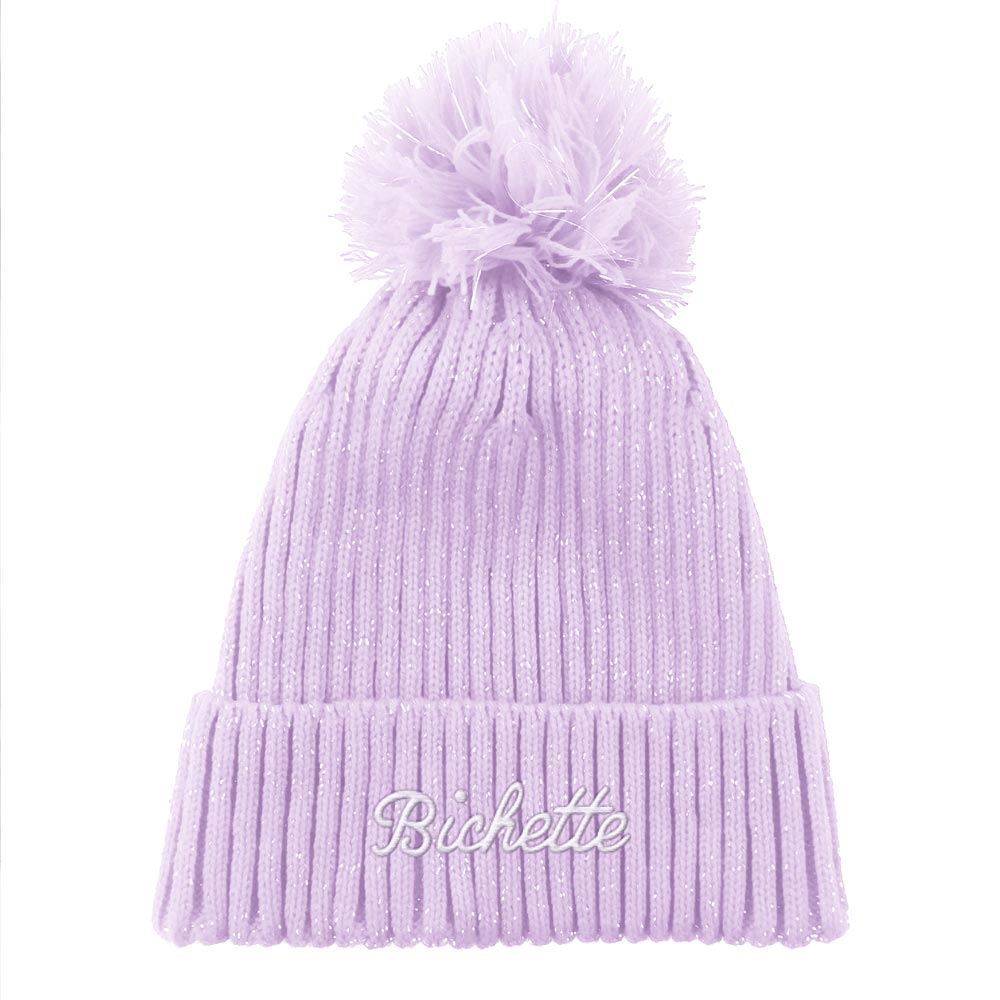 Bonnet hiver a paillettes bichette