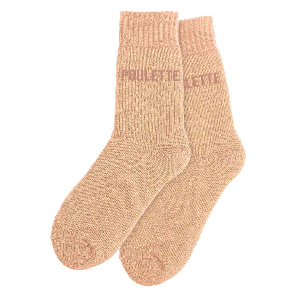 Chaussettes hiver a paillettes poulette