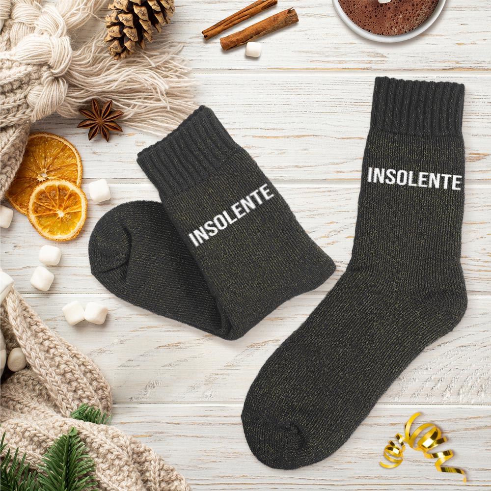 Chaussettes hiver a paillettes insolente
