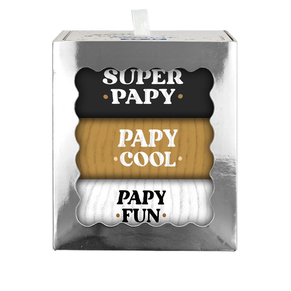 Coffret trio chaussettes papy