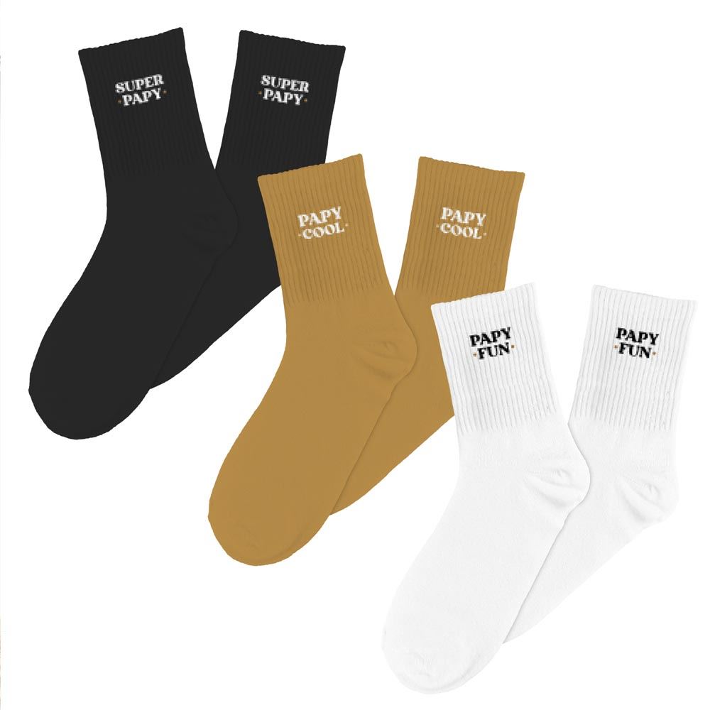 Coffret trio chaussettes papy