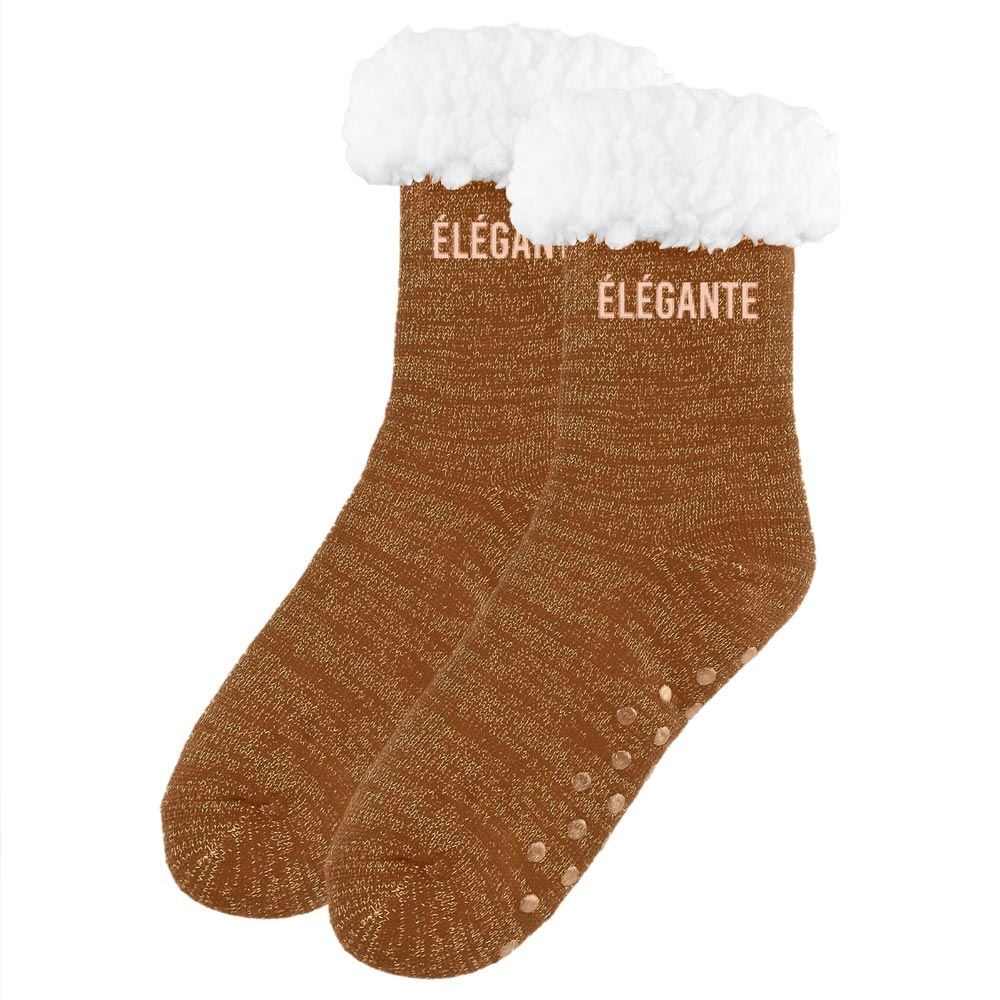 Chaussettes moumoutes a paillettes elegante