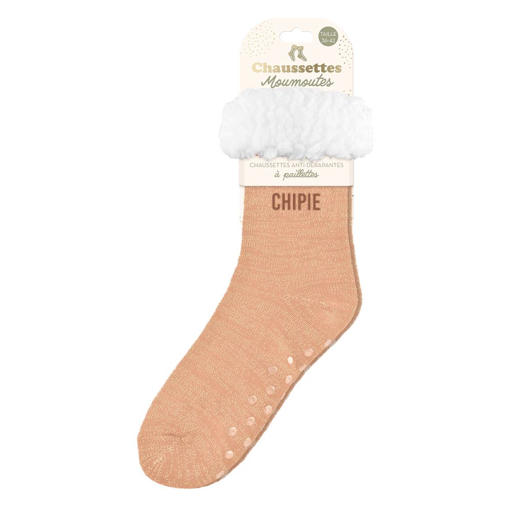 Chaussettes moumoutes a paillettes chipie