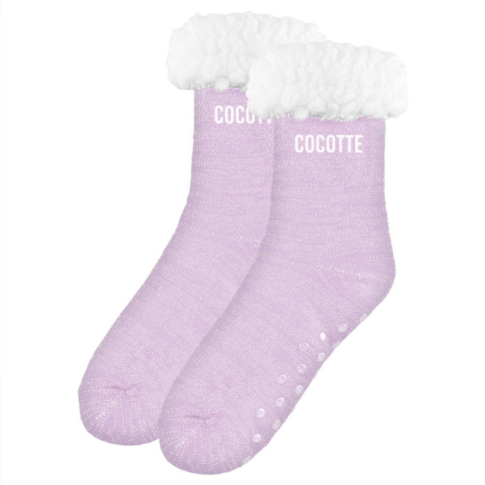 Chaussettes moumoutes a paillettes cocotte