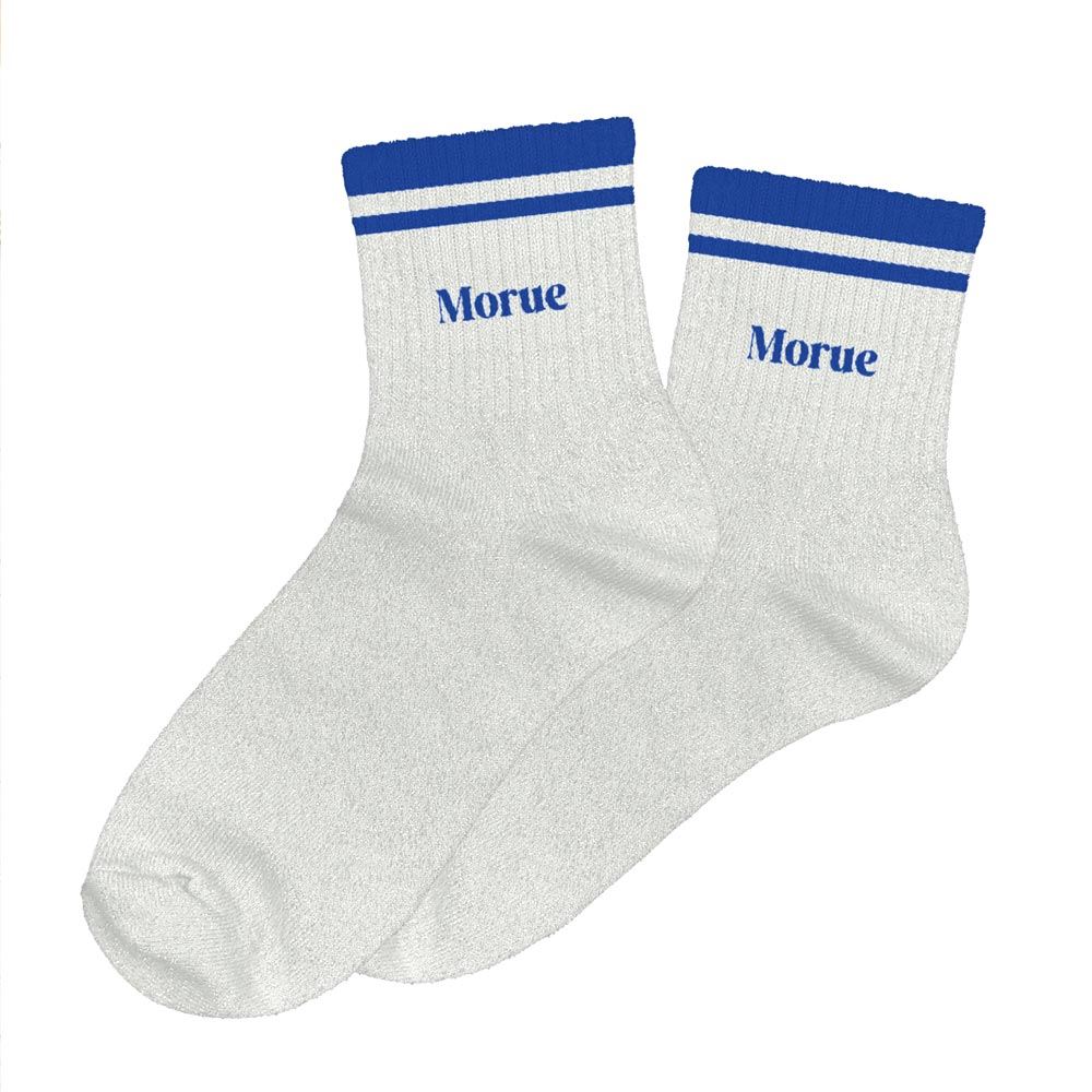 Chaussettes paillettes a bandes morue
