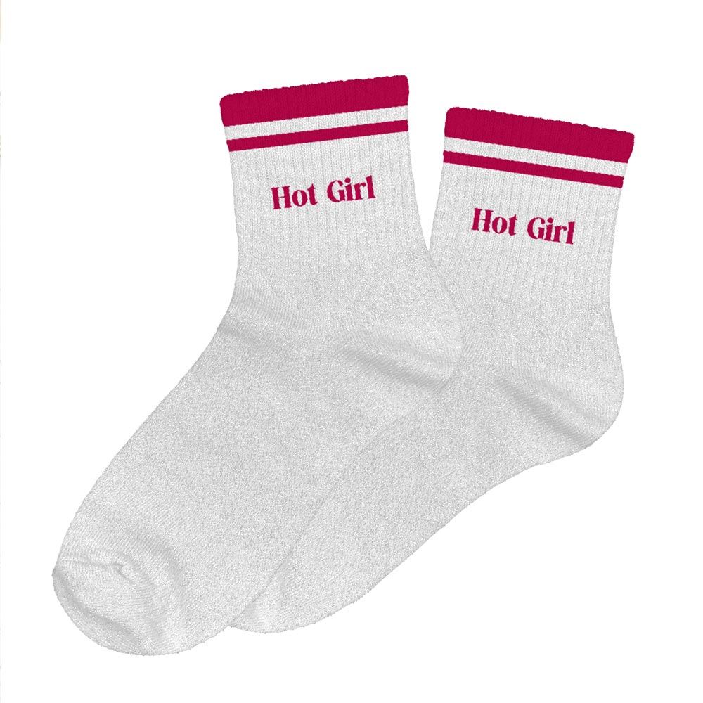 Chaussettes paillettes a bandes hot girl