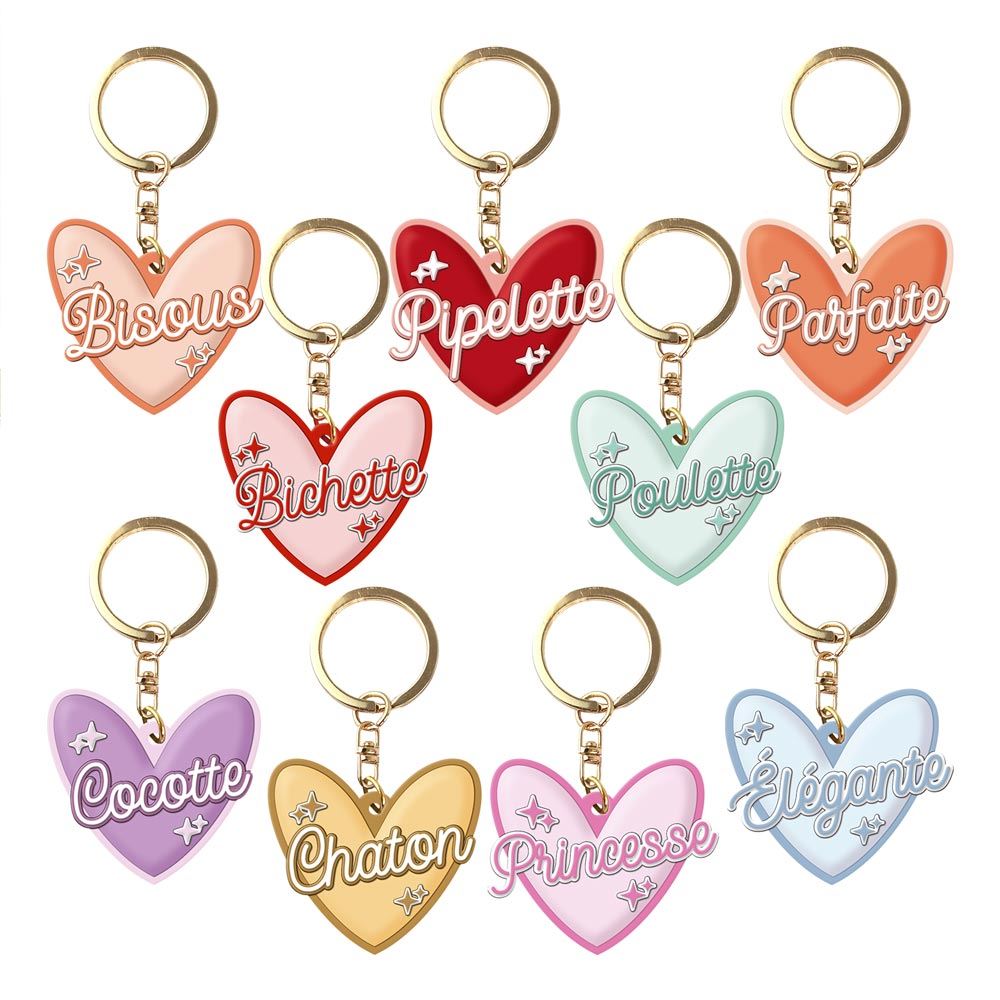 Display porte-cles silicones 9mods /72pcs