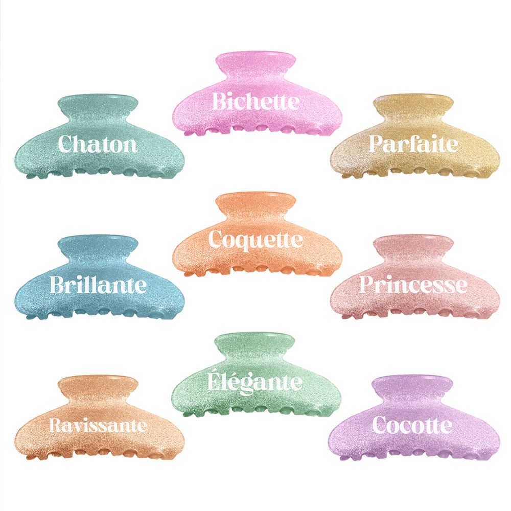 Display pinces cheveux paillettes 9mods /36pcs