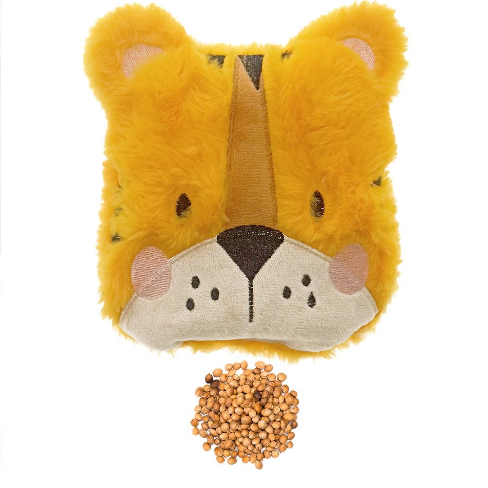 Bouillotte animal noyaux de cerise tigre