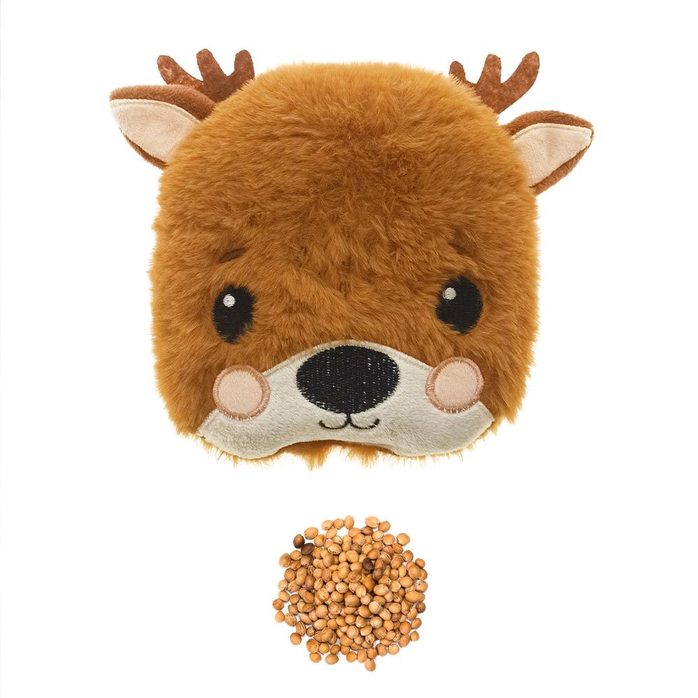 Bouillotte animal noyaux de cerise biche