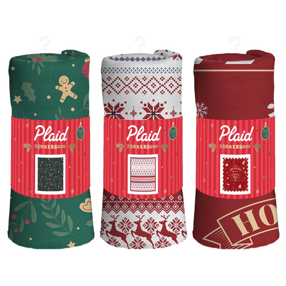 Plaids de noel 3mods /6pcs