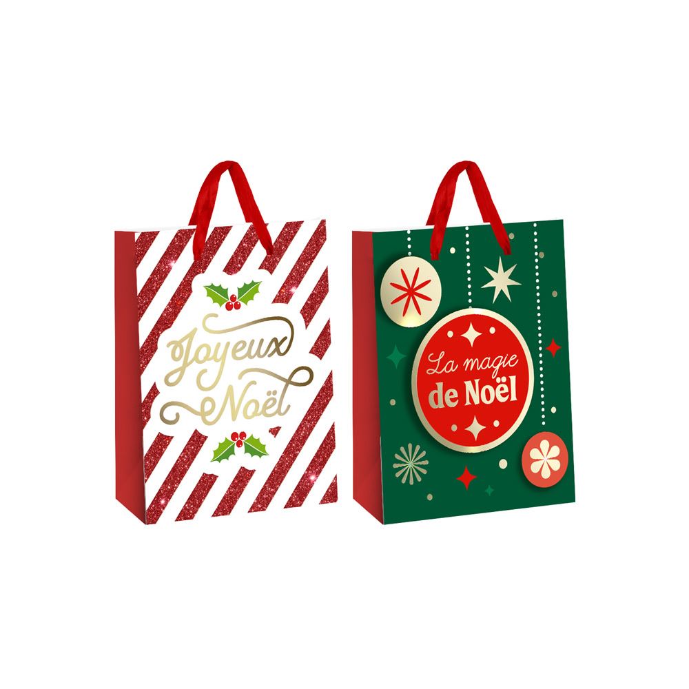 Pochette cadeau joyeux noel et magie pm 2mods/48pcs