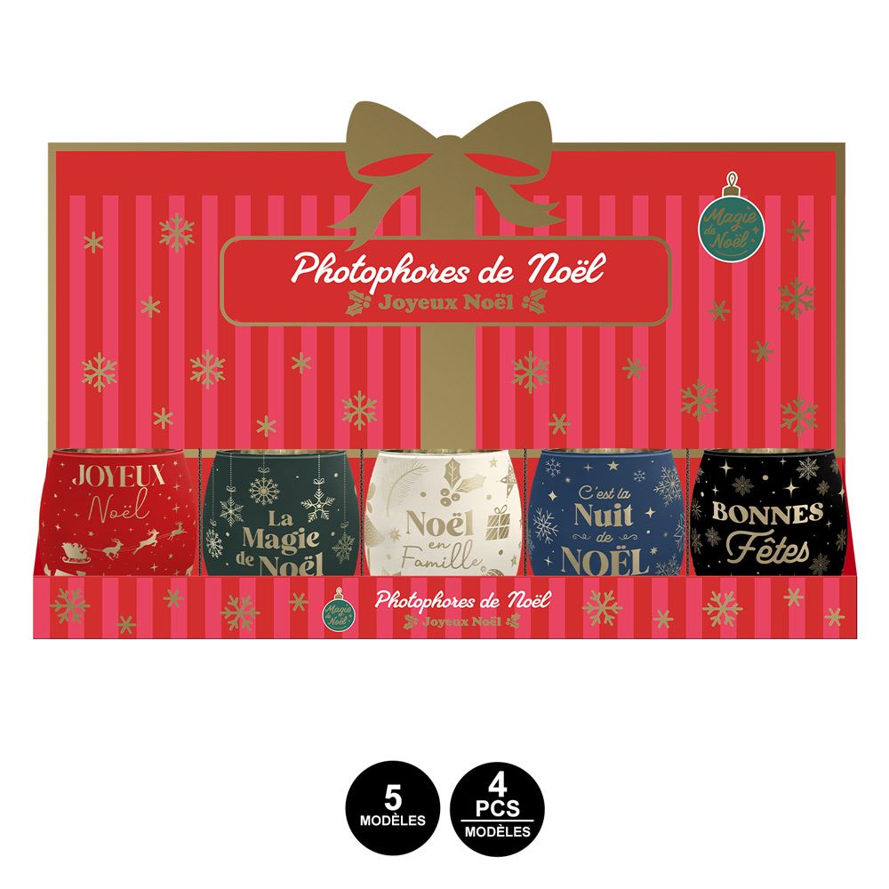 Display photophores noel 5mods /20pcs