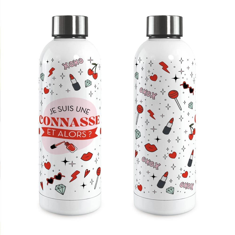 Gourde isotherme large je suis une connasse et alors ?