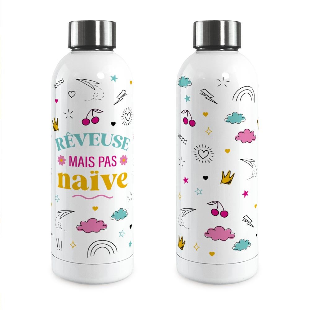 Gourde isotherme large rÊveuse mais pas naÏve