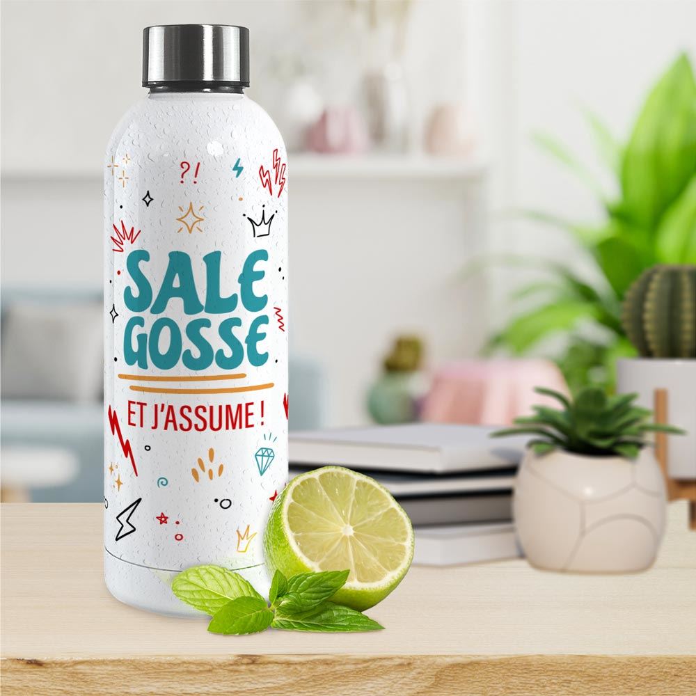 Gourde isotherme large sale gosse et j'assume