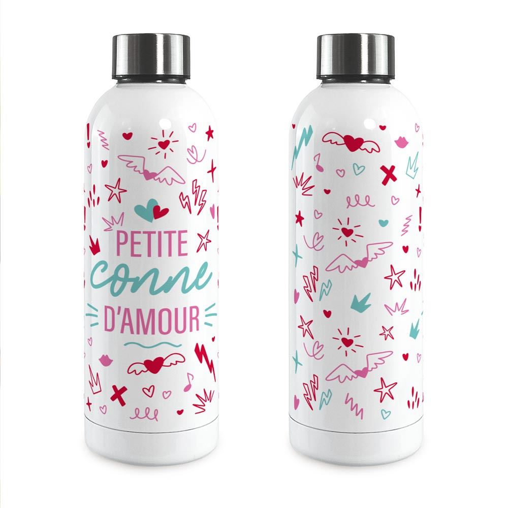 Gourde isotherme large petite conne d'amour